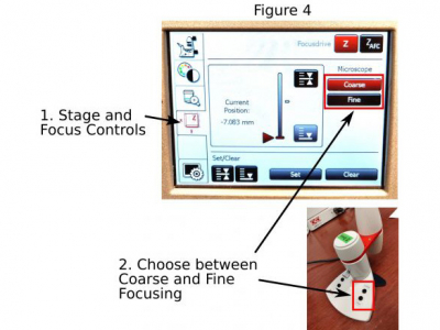 stage and focus controls