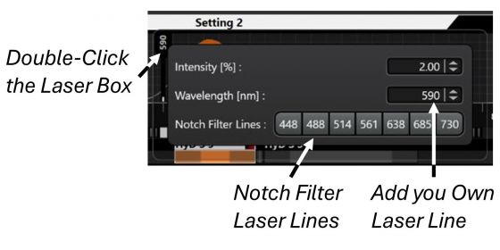 Stellaris notch filter laser