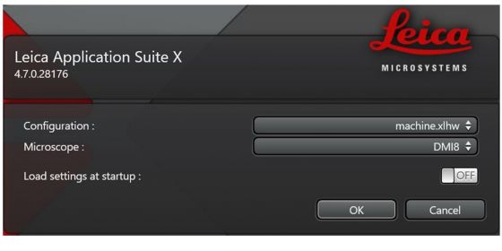 Stellaris 8 LAS X startup page